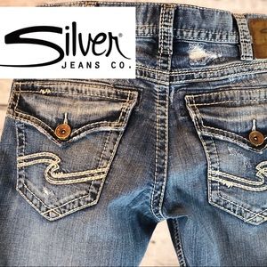 mens silver jeans zac flap